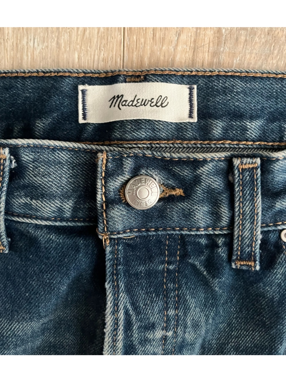 Madewell Women’s The Dean Easy Straight Jean Greendale Wash Rigid - Size 27 - Picture 4 of 10